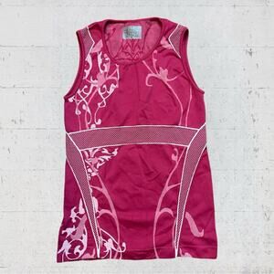 Athleta Yoga Twist Seamless Compression Tank Top Pink Size Large Style 735056